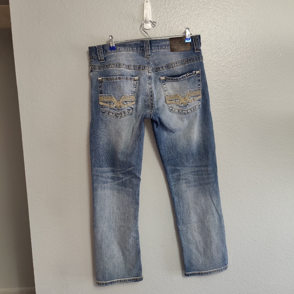 seven7  women's vintage straight jeans size W30X20L - Picture 6 of 14